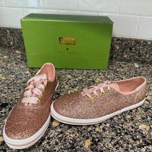 Gorgeous!!! Keds X Kate Spade New York Glitter Sneakers, Girls Size US 1.5, NEW!
